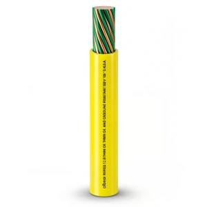 سلك 3 AWG نحاس مجدول 600 فولت عزل PVC اصفر/اخضر طول 2500 قدم | شركة الفنار