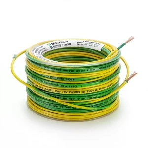 1 AWG Stranded Copper Wire 600V PVC Insulation AWM Yellow/Green 2500ft | Al Fanar