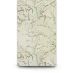 Dutch Leaf-Patterned Wall Covering 10m x 0.53m, Beige Color