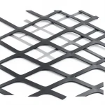 Hot Rolled Black Steel Expanded Metal Mesh 1.2 mm Thickness 2.44 m Width 7 m Length