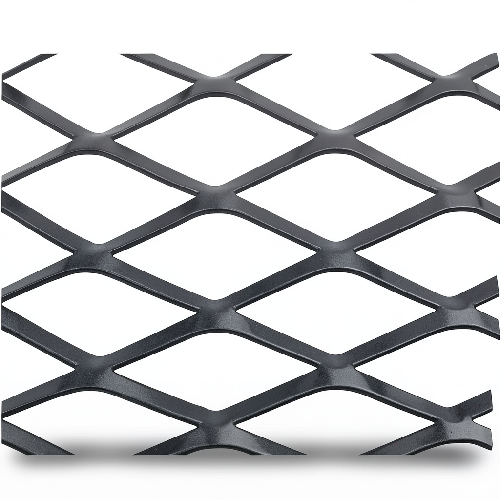 Hot Rolled Steel Expanded Metal Mesh Thickness 1.7 mm Width 2.44 M Length 7 meter