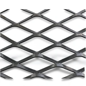 Hot Rolled Black Steel Expanded Metal Mesh 2 mm Thickness 2.44 m Width 7 m Length