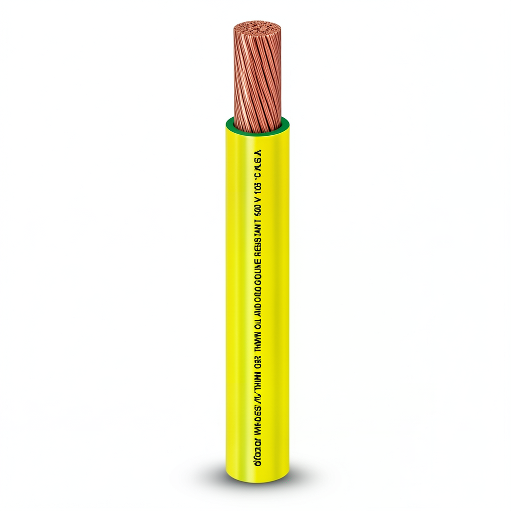 18 AWG Stranded Copper Wire 600 Volts PVC Insulation Yellow/Green 2500ft | Al Fanar