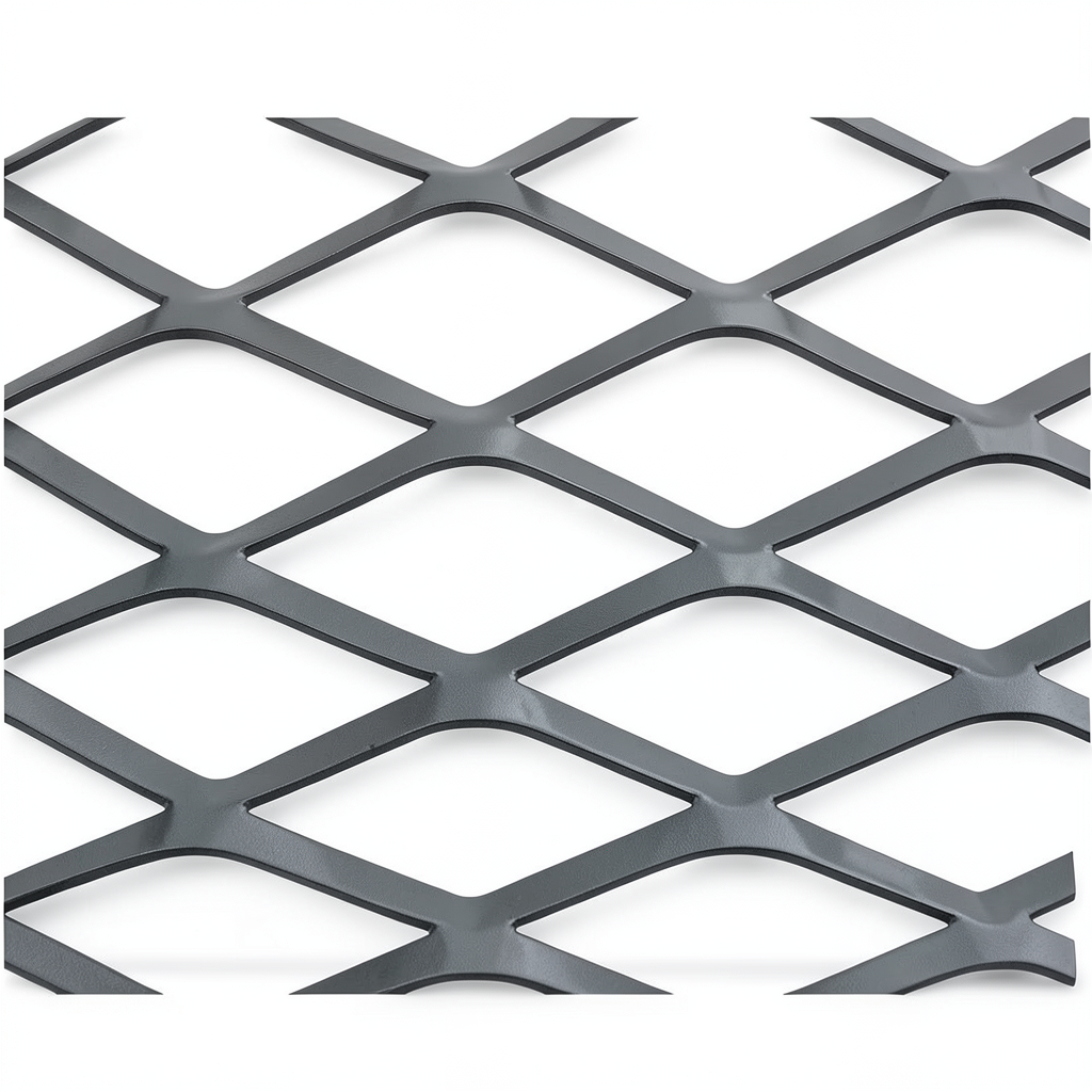 Hot Rolled (Black) Steel Expanded Metal Mesh Thickness 2.7 mm Width 2.44 m Length 1 m
