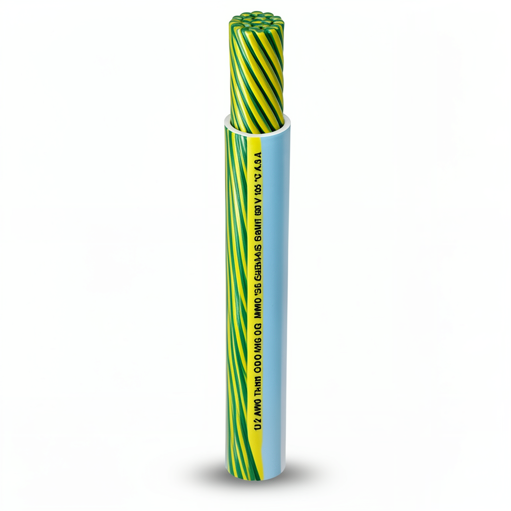 10 AWG Stranded Copper Wire 600 Volts PVC Insulation AWM Yellow/Green 2500 ft | Al Fanar