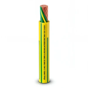 لفة سلك 6 AWG نحاس مجدول 600 فولت عزل PVC AWM اصفر/اخضر طول 2500 قدم | شركة الفنار