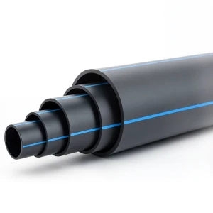 أنابيب HDPE ضغط 12.5 بار PE 80 قطر خارجي 500 مم SDR 11 أسود مع خط أزرق
