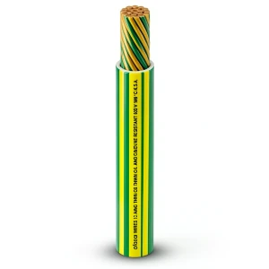سلك 2/0 AWG نحاس مجدول 600 فولت عزل PVC اصفر/اخضر طول 2500 قدم | شركة الفنار