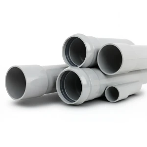 أنابيب UPVC ضغط 6 بار قطر خارجي 75 مم سمك 2.2 مم لون رمادي
