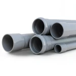 UPVC Pipes Nominal Pressure 6 Bar Outside Diameter 160 mm Thickness 4.7 mm Gray
