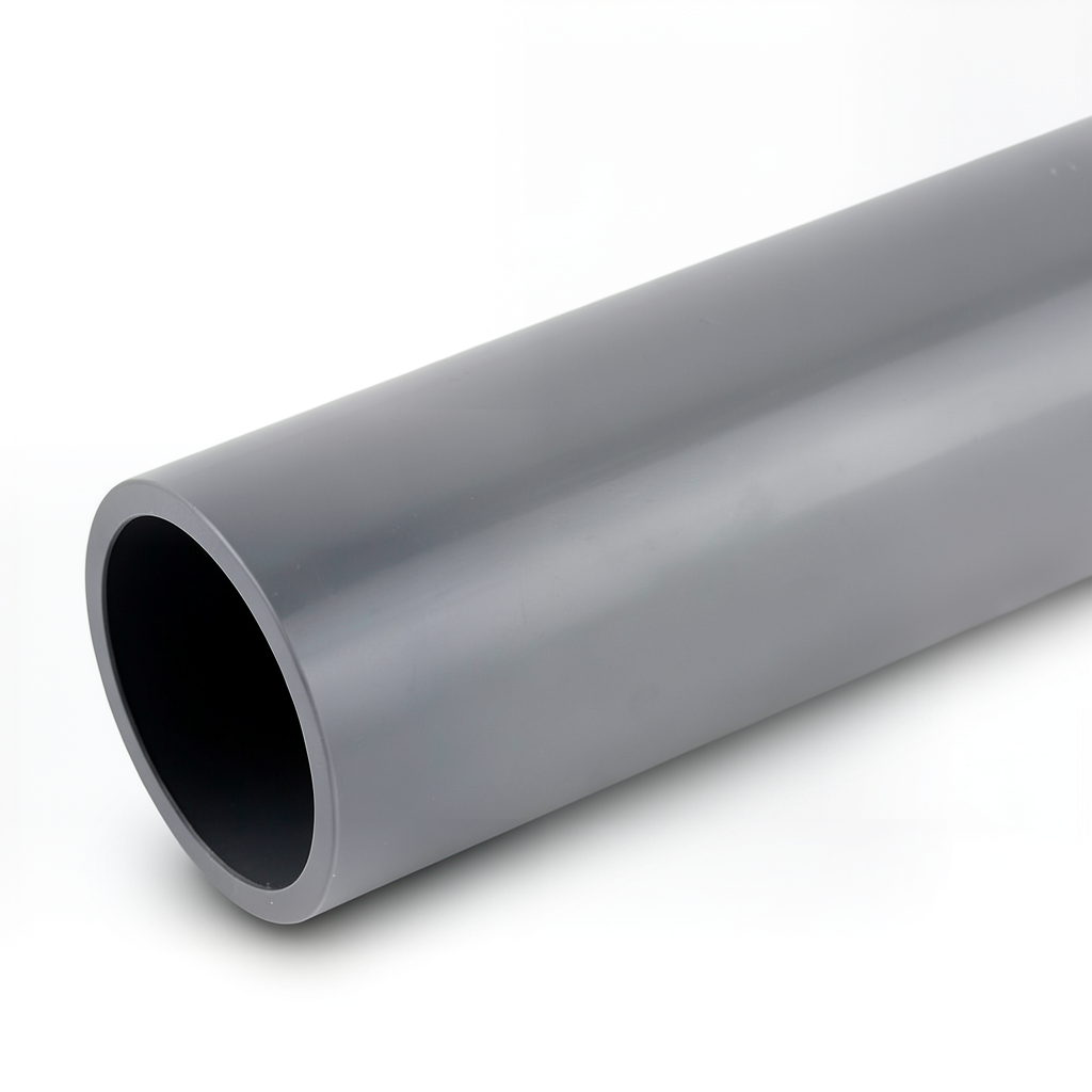 أنابيب UPVC جدول 80 مقاس 1 1/4 إنش سماكة 5.43 مم لون رمادي