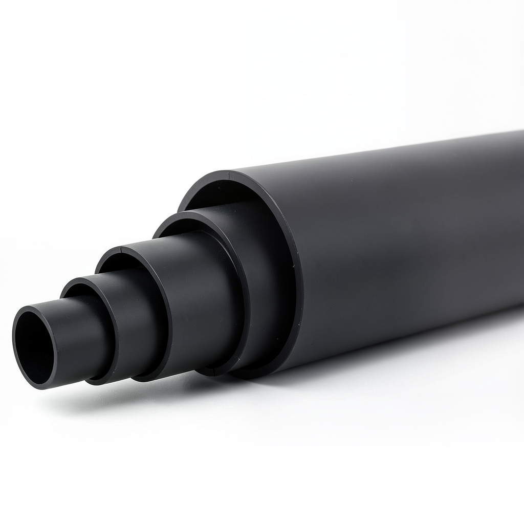 أنابيب بلاستيك HDPE ضغط 4 بار PE 80 قطر خارجي 315 مم SDR 41 لون أسود