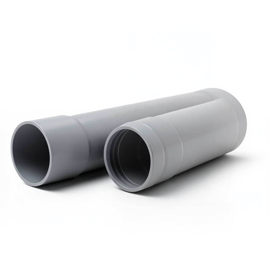 UPVC Pipes Nominal Pressure 6 Bar Outside Diameter 250 mm Thickness 7.3 mm Gray