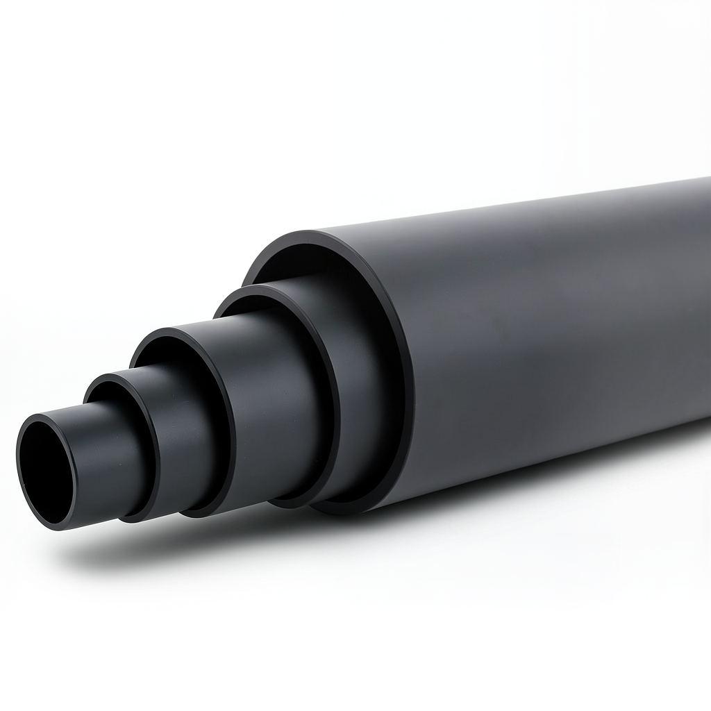 HDPE Pipe PN 4 Bar PE 80 OD 500 mm SDR 41 Black Color