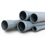 UPVC Pipes Nominal Pressure 6 Bar Outside Diameter 160 mm Thickness 4.7 mm Gray