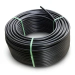 لفة أنابيب HDPE ضغط 4 بار PE 80 قطر خارجي 50 مم SDR 33 لون أسود