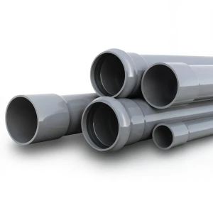 UPVC Pipes Nominal Pressure 4 Bar Outside Diameter 75 mm Thickness 1.8 mm Gray