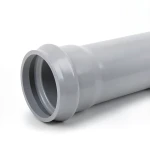 أنابيب بلاستيك UPVC ضغط 10 بار مقاس 355 مم سماكة 16.9 مم لون رمادي