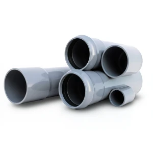 مواسير UPVC ضغط 6 بار قطر خارجي 250 مم سمك 7.3 مم لون رمادي