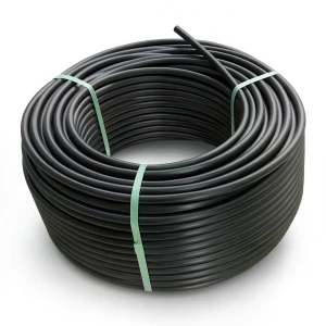 HDPE Polyethylene Plastic Coil Pipe 4 Bar Pressure PE 80, 90 mm OD, SDR 33, Black
