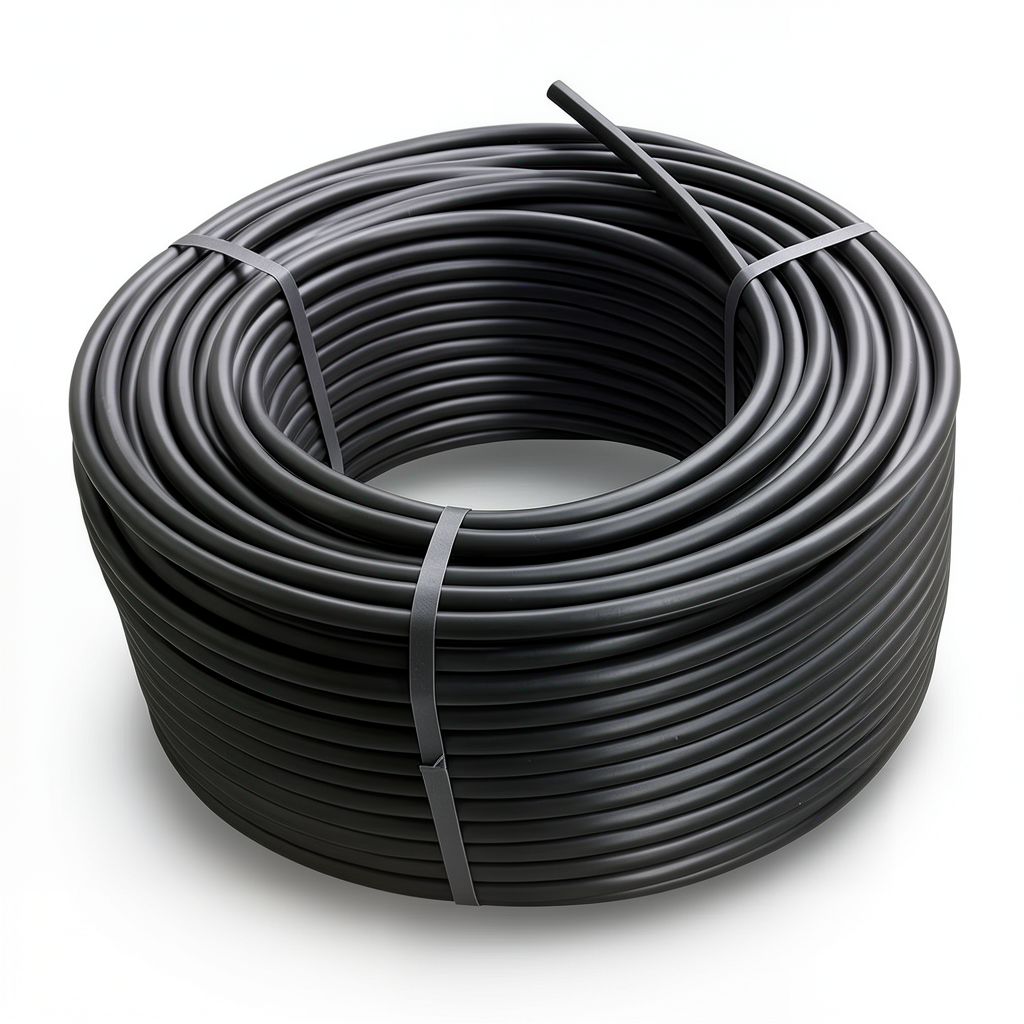 لفة أنابيب HDPE ضغط 4 بار PE 80 قطر خارجي 110 مم SDR 33 لون أسود