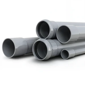UPVC Pipes Nominal Pressure 4 Bar Outside Diameter 160 mm Thickness 3.2 mm Gray