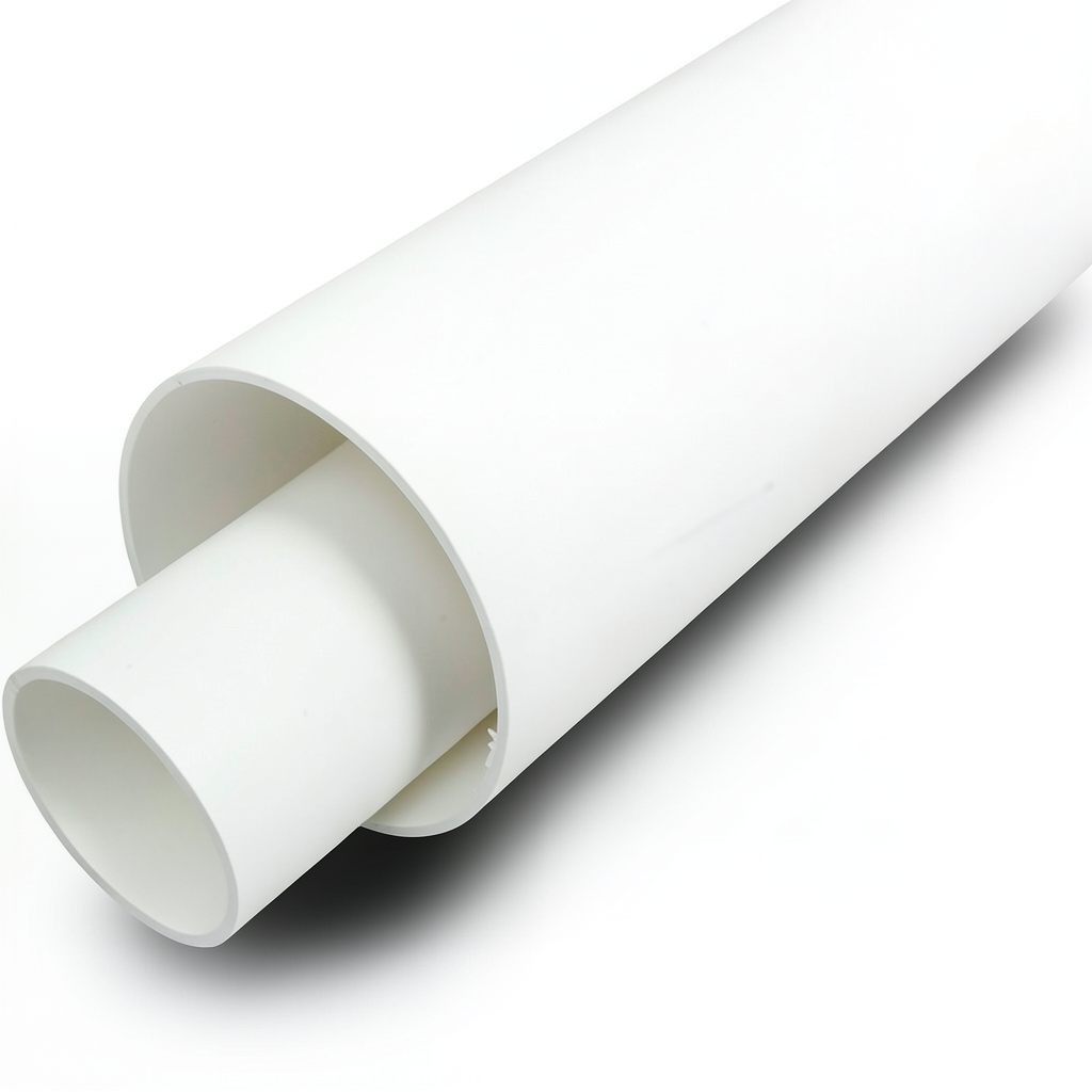 UPVC Plastic Pipe Schedule 40 Size 1 inch Outside Diameter 33.53 mm White Color