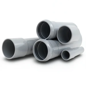 UPVC Pipes Nominal Pressure 6 Bar Outside Diameter 500 mm Thickness 14.6 mm Gray