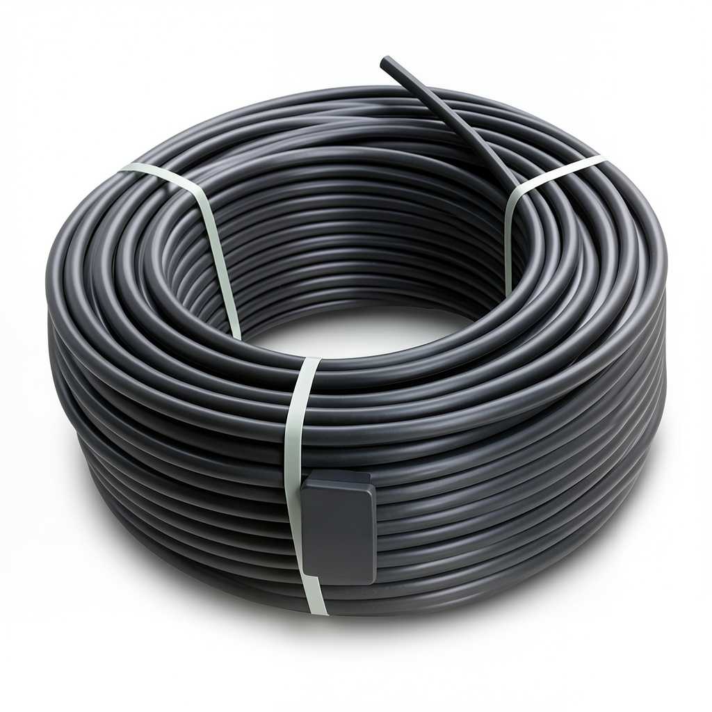 لفة أنابيب HDPE ضغط 4 بار PE 80 قطر خارجي 50 مم SDR 33 لون أسود