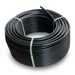 لفة أنابيب بلاستيك HDPE ضغط 4 بار PE 80، قطر خارجي 90 مم، SDR 41، لون أسود