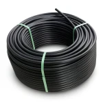 لفة أنابيب بلاستيك HDPE ضغط 4 بار PE 80 قطر خارجي 75 مم SDR 33 لون أسود