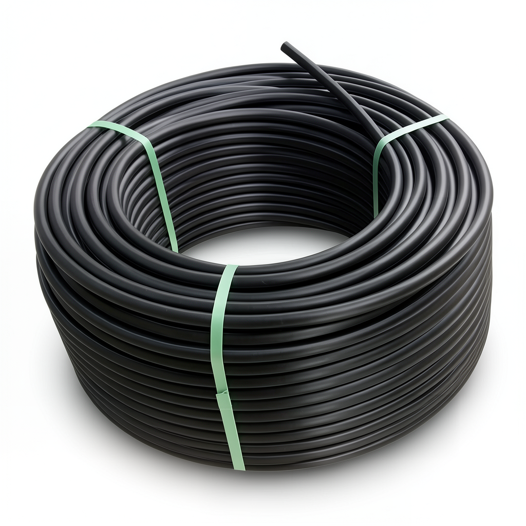 لفة أنابيب بلاستيك HDPE ضغط 4 بار PE 80 قطر خارجي 75 مم SDR 33 لون أسود