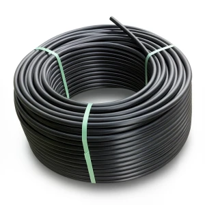 HDPE Polyethylene Plastic Coil Pipe 4 Bar Pressure PE 80, 90 mm OD, SDR 33, Black
