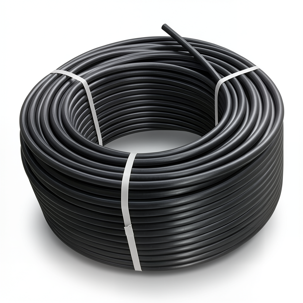 لفة أنابيب HDPE ضغط 4 بار PE 80 قطر خارجي 110 مم SDR 33 لون أسود