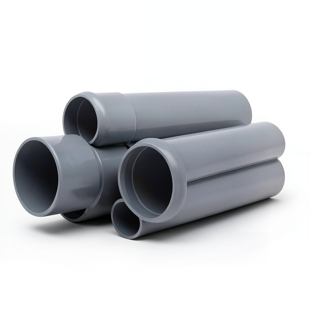 UPVC Pipes Nominal Pressure 4 Bar Outside Diameter 110 mm Thickness 2.2 mm Gray