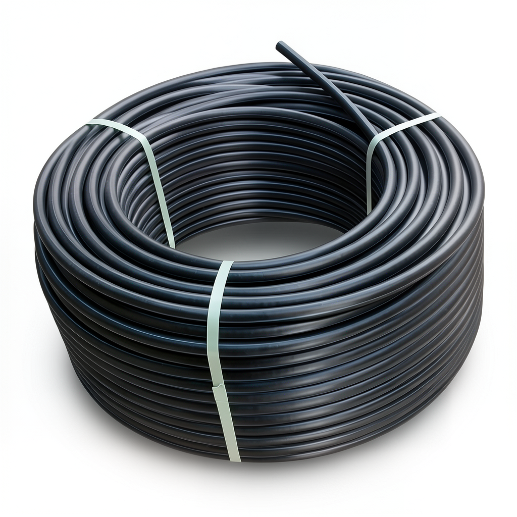 HDPE Coil Pipe Pressure 4 Bar PE 80 Size OD 125 mm SDR 41 Black