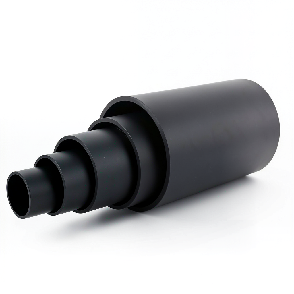 HDPE Polyethylene Pipe PN 3.1 Bar PE 80 Outside Diameter 250 mm SDR 33 Black