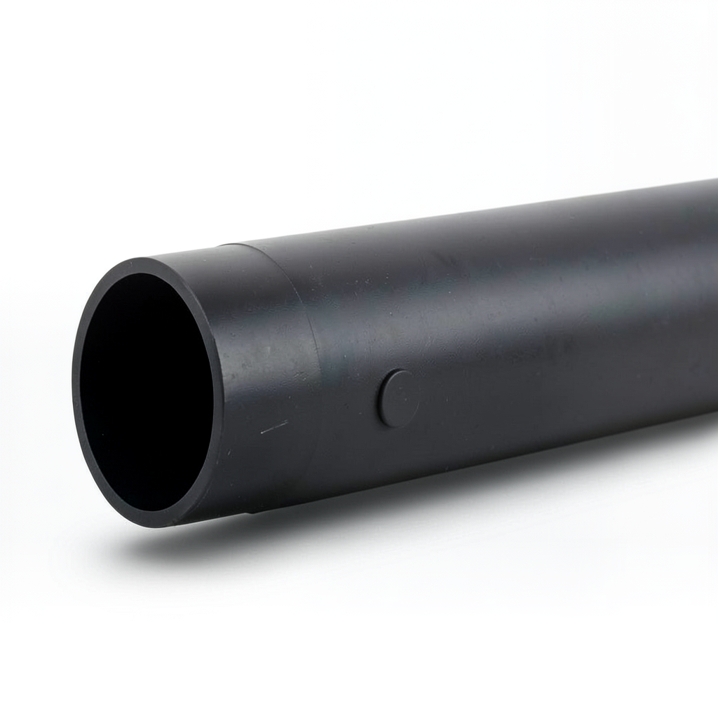 HDPE Polyethylene Pipe 3.1 Bar Pressure PE 80, 280 mm Diameter, SDR 33, Black