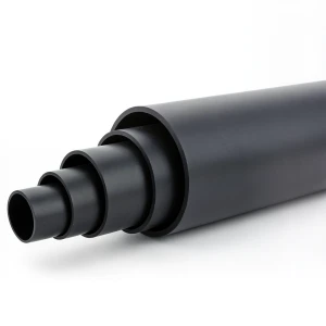 HDPE Plastic Pipe Pressure 3.1 Bar PE 80 Size OD 315 mm SDR 33 Black
