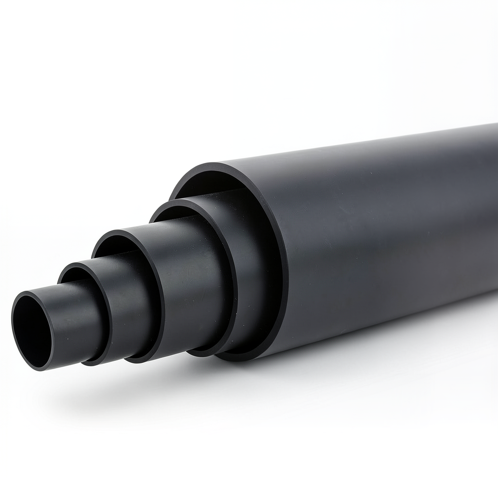 مواسير بلاستيك HDPE ضغط 3.1 بار PE 80 قطر خارجي 315 مم SDR 33 لون أسود