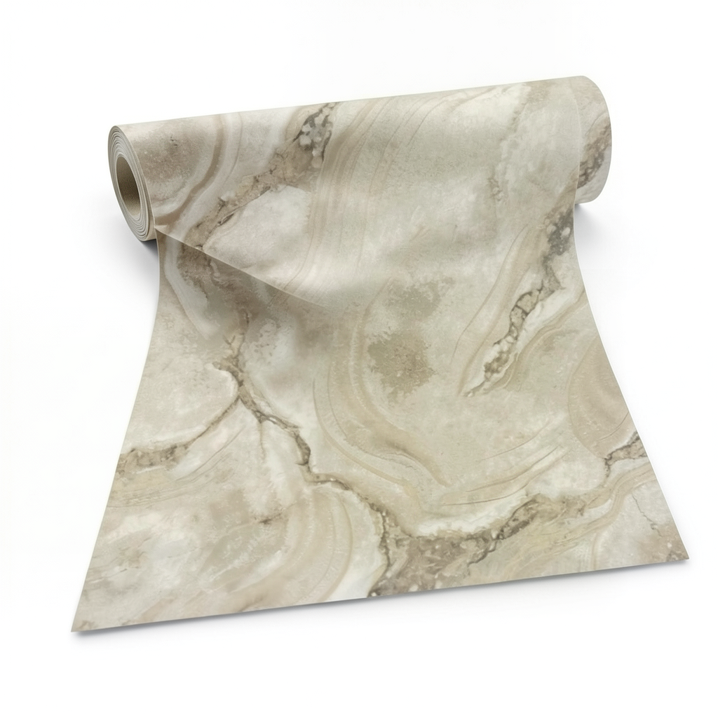 Marble Wall Decoration 10m x 1.06m Pale Beige Color, Model 84652