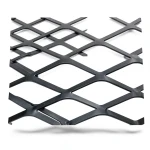 Hot Rolled Black Steel Expanded Metal Mesh Thickness 3.8 mm Width 2.44 m Length 2 m