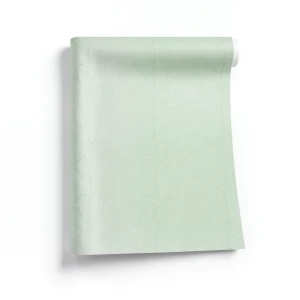 Dutch Leaf-Patterned Wallpaper 10m x 0.53m Pale Green, Model 17163