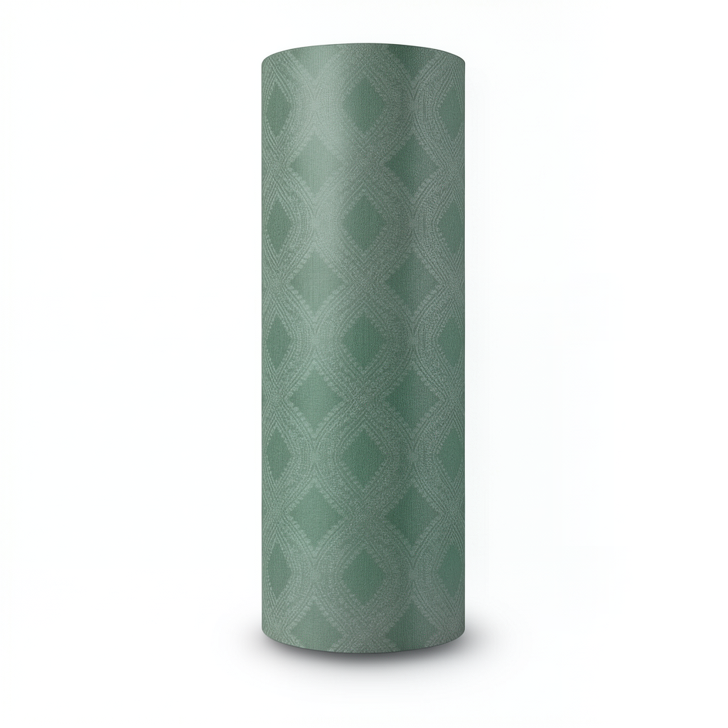 Pattern Wall Covering 0.53m x 10m Green Color, Model 17740
