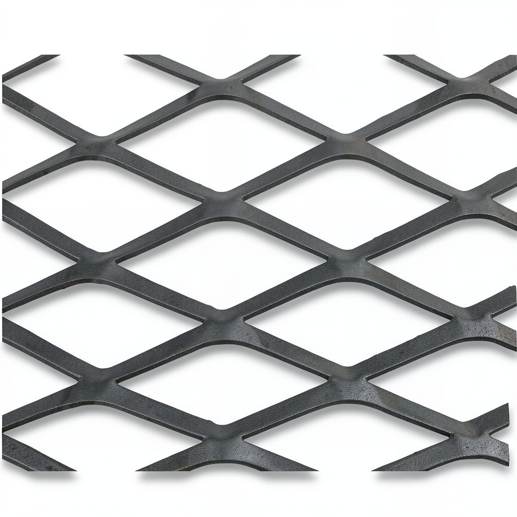 Hot Rolled (Black) Steel Expanded Metal Mesh Thickness 4.8 mm Width 2.44 m Length 3 m