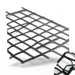 Hot Rolled Black Steel Expanded Metal Mesh Thickness 5.8 mm Width 2.44 M Length 2 M