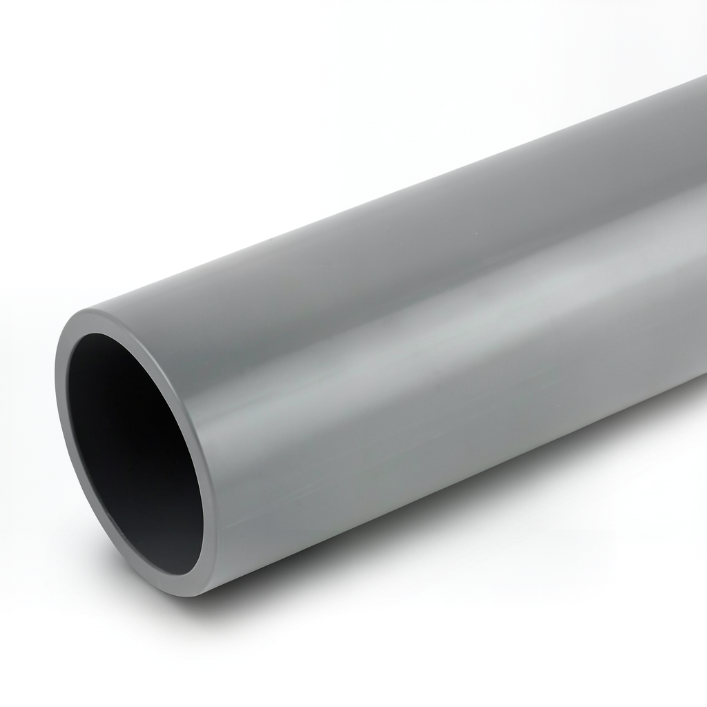 UPVC Pipe Schedule 80 Size 3/4 inch Thickness 4.42 mm Grey Color