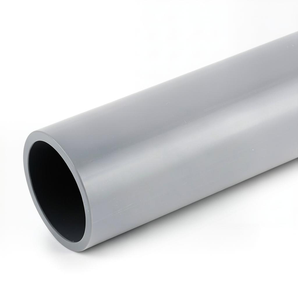 أنابيب UPVC جدول 80 مقاس 1 1/4 إنش سماكة 5.43 مم لون رمادي