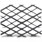 Hot Rolled Black Steel Expanded Metal Mesh Thickness 3 mm Width 1.22 m Length 3 m