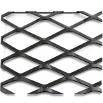 Hot Rolled Black Steel Expanded Metal Mesh Thickness 2.7 mm Width 2.44 m Length 3 m